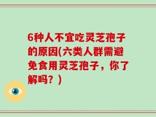 6种人不宜吃灵芝孢子的原因(六类人群需避免食用灵芝孢子，你了解吗？)