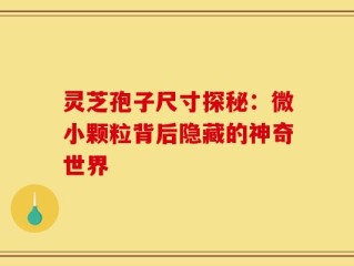 灵芝孢子尺寸探秘：微小颗粒背后隐藏的神奇世界