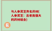 与人参灵芝齐名药材(人参灵芝：古老而强大的药材组合)