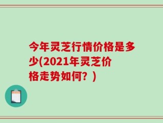 今年灵芝行情价格是多少(2021年灵芝价格走势如何？)