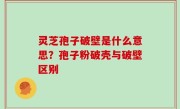 灵芝孢子破壁是什么意思？孢子粉破壳与破壁区别