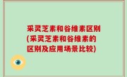 采灵芝素和谷维素区别(采灵芝素和谷维素的区别及应用场景比较)