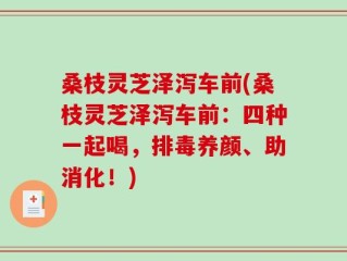 桑枝灵芝泽泻车前(桑枝灵芝泽泻车前：四种一起喝，排毒养颜、助消化！)