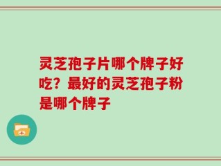 灵芝孢子片哪个牌子好吃？最好的灵芝孢子粉是哪个牌子