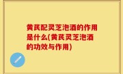 黄芪配灵芝泡酒的作用是什么(黄芪灵芝泡酒的功效与作用)