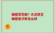 破壁灵芝胶？大汉灵芝破壁孢子粉怎么样