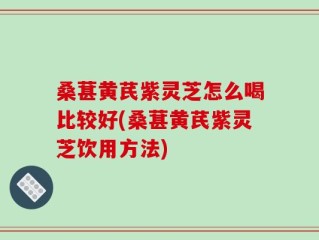 桑葚黄芪紫灵芝怎么喝比较好(桑葚黄芪紫灵芝饮用方法)