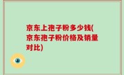 京东上孢子粉多少钱(京东孢子粉价格及销量对比)