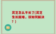 灵芝怎么不长了(灵芝生长困难，该如何解决？)