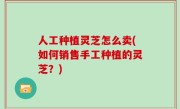 人工种植灵芝怎么卖(如何销售手工种植的灵芝？)