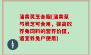 蒲黄灵芝合服(蒲黄草与灵芝可合用，提高放养兔饲料的营养价值，适宜养兔户使用)