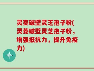 灵菱破壁灵芝孢子粉(灵菱破壁灵芝孢子粉，增强抵抗力，提升免疫力)