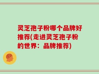 灵芝孢子粉哪个品牌好推荐(走进灵芝孢子粉的世界：品牌推荐)