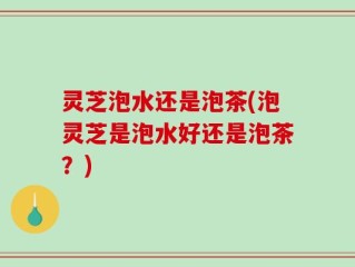 灵芝泡水还是泡茶(泡灵芝是泡水好还是泡茶？)