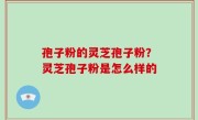 孢子粉的灵芝孢子粉？灵芝孢子粉是怎么样的