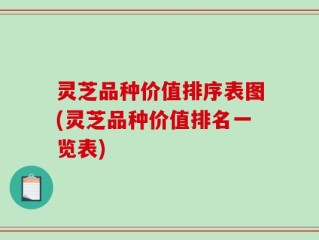 灵芝品种价值排序表图(灵芝品种价值排名一览表)