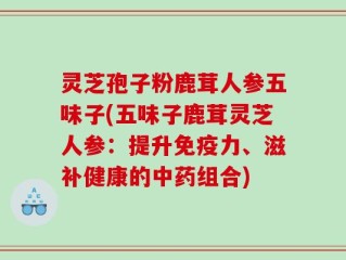 灵芝孢子粉鹿茸人参五味子(五味子鹿茸灵芝人参：提升免疫力、滋补健康的中药组合)