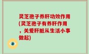 灵芝孢子养肝功效作用(灵芝孢子有养肝作用，关爱肝脏从生活小事做起)
