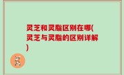 灵芝和灵脂区别在哪(灵芝与灵脂的区别详解)