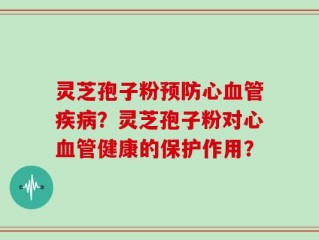 灵芝孢子粉预防心血管疾病？灵芝孢子粉对心血管健康的保护作用？