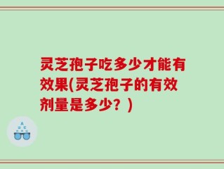 灵芝孢子吃多少才能有效果(灵芝孢子的有效剂量是多少？)