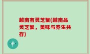 越南有灵芝蟹(越南品灵芝蟹，美味与养生共存)