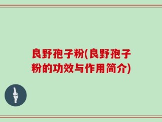 良野孢子粉(良野孢子粉的功效与作用简介)