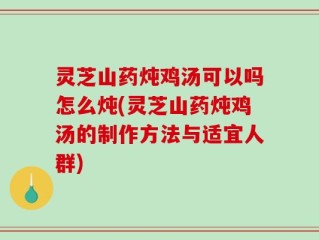 灵芝山药炖鸡汤可以吗怎么炖(灵芝山药炖鸡汤的制作方法与适宜人群)