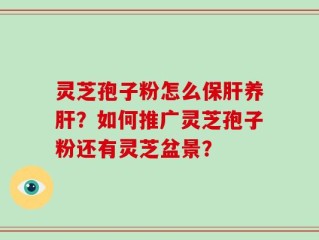 灵芝孢子粉怎么保肝养肝？如何推广灵芝孢子粉还有灵芝盆景？