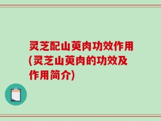 灵芝配山萸肉功效作用(灵芝山萸肉的功效及作用简介)