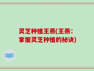 灵芝种植王燕(王燕：掌握灵芝种植的秘诀)
