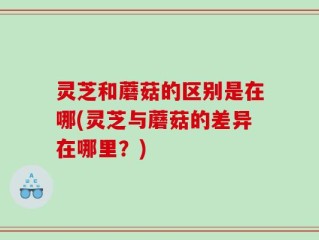 灵芝和蘑菇的区别是在哪(灵芝与蘑菇的差异在哪里？)