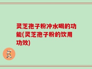 灵芝孢子粉冲水喝的功能(灵芝孢子粉的饮用功效)