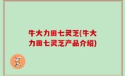牛大力田七灵芝(牛大力田七灵芝产品介绍)