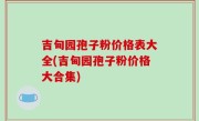 吉甸园孢子粉价格表大全(吉甸园孢子粉价格大合集)