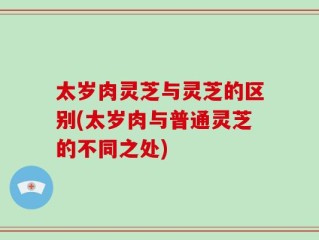 太岁肉灵芝与灵芝的区别(太岁肉与普通灵芝的不同之处)