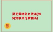 灵芝黄精怎么煲汤(如何煲制灵芝黄精汤)