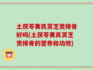 土茯苓黄芪灵芝煲排骨好吗(土茯苓黄芪灵芝煲排骨的营养和功效)