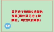 灵芝孢子粉颗粒状颜色发黑(黑色灵芝孢子粉颗粒，功效并未减弱)