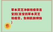 草本灵芝净肤祛痘膏吉宝团(吉宝团草本灵芝祛痘膏，告别肌肤烦恼)