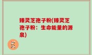 臻灵芝孢子粉(臻灵芝孢子粉：生命能量的源泉)