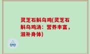 灵芝石斛乌鸡(灵芝石斛乌鸡汤：营养丰富，滋补身体)