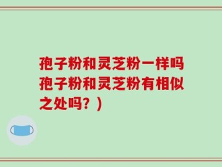 孢子粉和灵芝粉一样吗孢子粉和灵芝粉有相似之处吗？)
