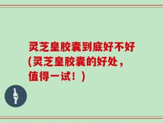 灵芝皇胶囊到底好不好(灵芝皇胶囊的好处，值得一试！)