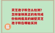 灵芝孢子粉怎么检测？怎样鉴别真正的有效成份和纯度高的破壁灵芝孢子粉在哪能买到