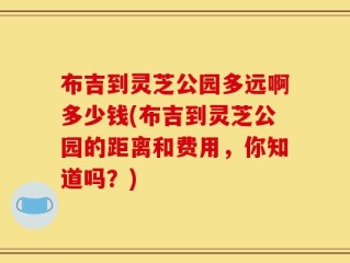 布吉到灵芝公园多远啊多少钱(布吉到灵芝公园的距离和费用，你知道吗？)