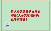 用人参灵芝养的虫子有哪些(人参灵芝喂养的虫子有哪些？)