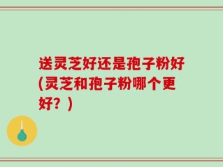 送灵芝好还是孢子粉好(灵芝和孢子粉哪个更好？)