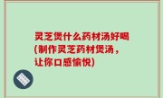 灵芝煲什么药材汤好喝(制作灵芝药材煲汤，让你口感愉悦)