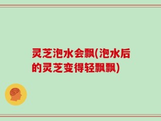 灵芝泡水会飘(泡水后的灵芝变得轻飘飘)